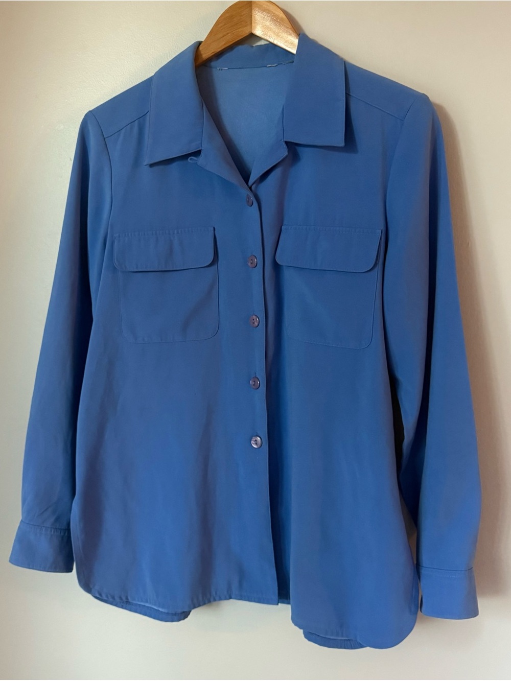 Suede Feel Button-Front Shirt